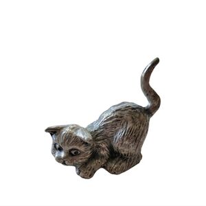 Pewter Feline Cat Meow
